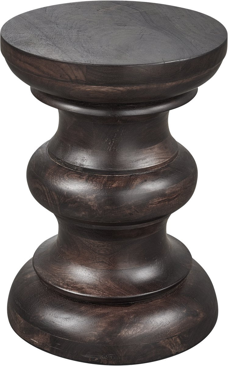 Mesa auxiliar Woood jonah - madera - marrón oscuro - 42x30x30