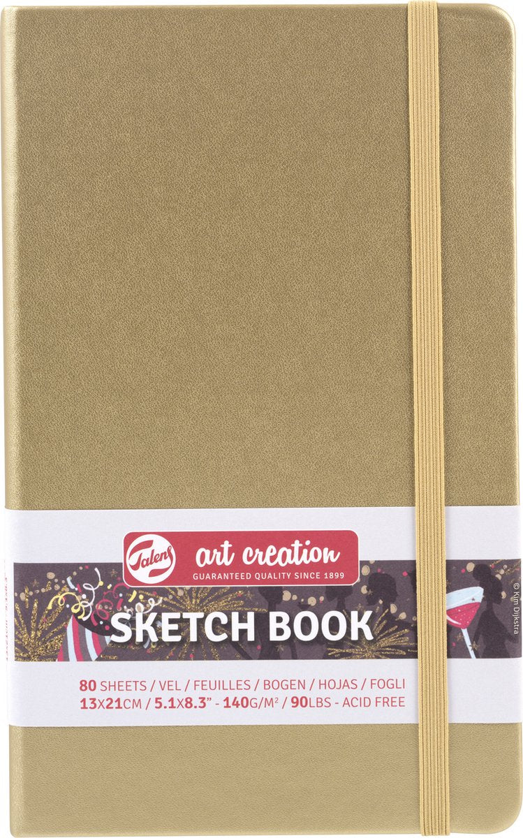 Quaderno per schizzi Talens Art Creation oro bianco 13 x 21 cm 140 g 80 fogli