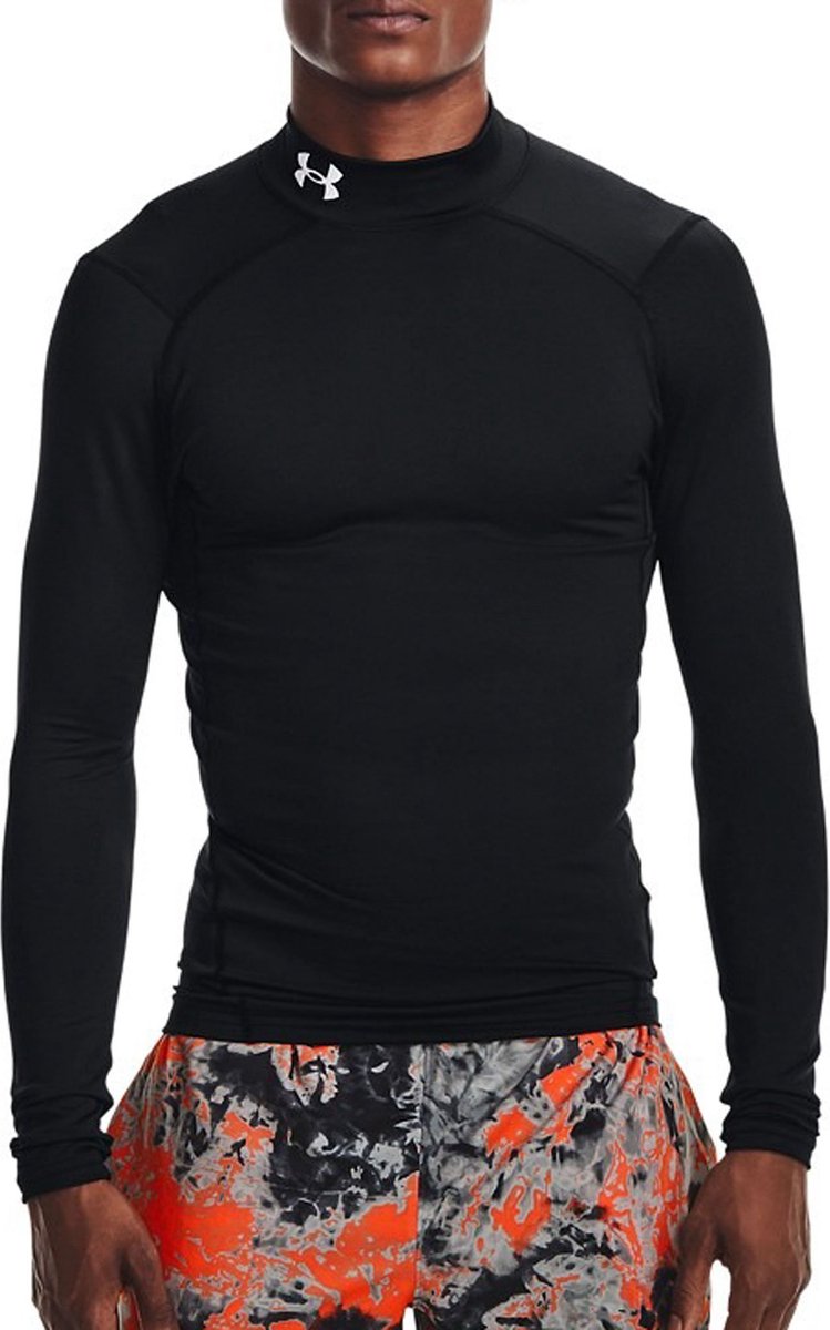 Camiseta térmica Under Armour UA CG Armour Compression Mock para hombre - Negro - Talla M