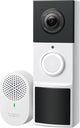 Timbre con video inalámbrico tp-link tapo d210 con batería - incluido timbre - video 2k - sin suscripción - ip65 - timbre inteligente