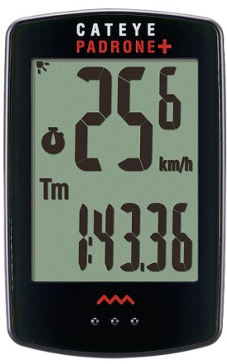 Computer da bicicletta Cateye Padrone+ CC-PA110W - wireless - nero