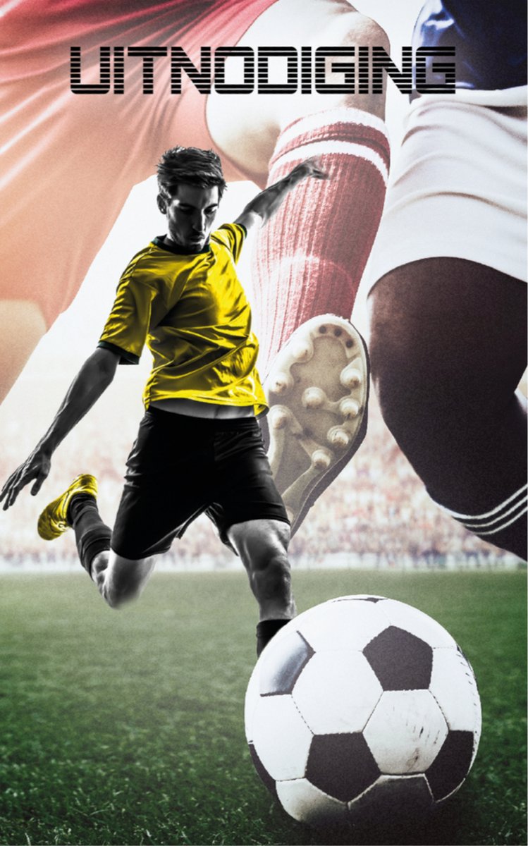 Invitaciones de fútbol, ​​6 uds.