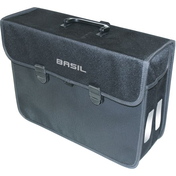 Basil Malaga XL - borsa per bicicletta singola, unisex, nero