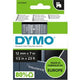 Tapes dymo d1 polyester 12mmx7m wit-transparant glanzend