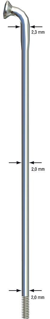 SAPIM SPAAK 14-284 RV-Strong senza Nippel (100st)