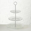 Boltze home etagere rilievo in vetro h35cm