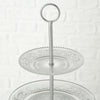 Boltze home etagere rilievo in vetro h35cm
