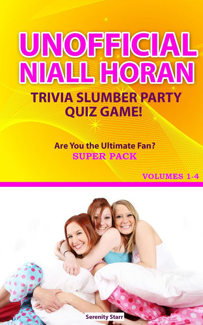 Ty no oficial niall horan trivia slumber par quiz game super pack volúmenes 1-4