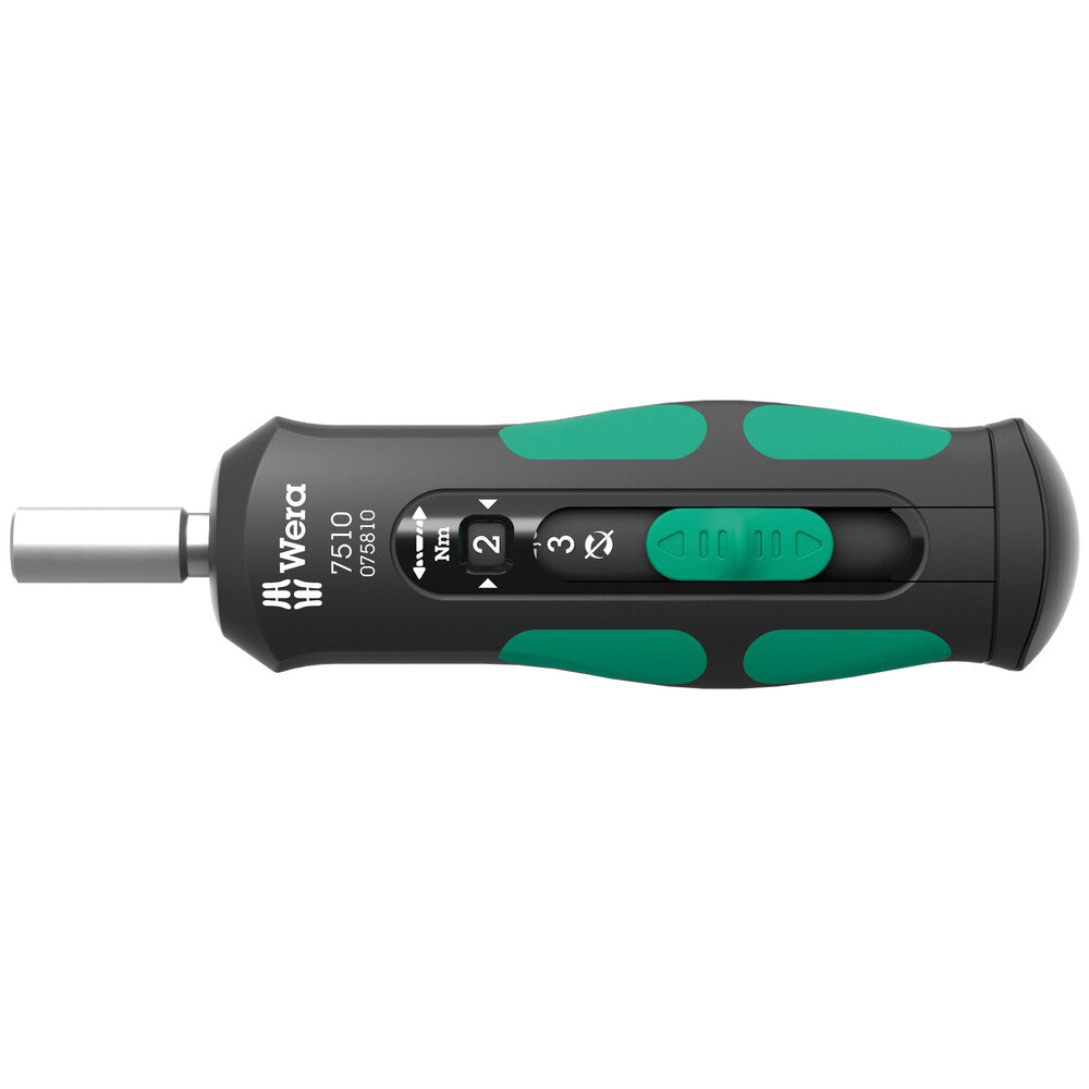 Wera 7510 kraftform safe-torque speed draaimomentschroevendraaier (zwart groen, 1-3 nm)