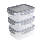 Sunware club cuisine diepvriesdozenset met clips set van 3 1,2l transparant grijs - afbeelding 1