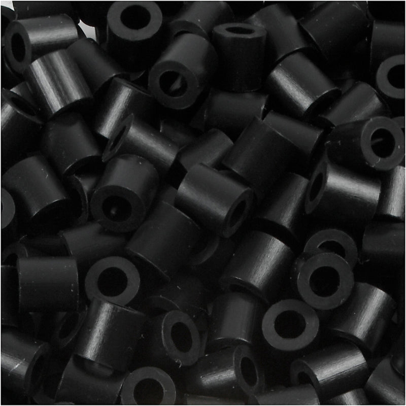 Perline termoadesive Nabbi, misura 5x5 mm, misura buco 2,5 mm, media, nero (32220), 1100 pezzi 1 scatola