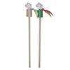 Houten stok met danslint eenhoorn
