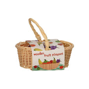 Pic houten fruit in knickmand, 7dlg. - afbeelding 2
