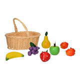 Pic fruta de madera en la canasta de picnic 17dlg. - afbeelding 1