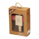 Houten videocamera - rood - afbeelding 2