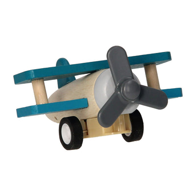 Avión de madera de dos pisos