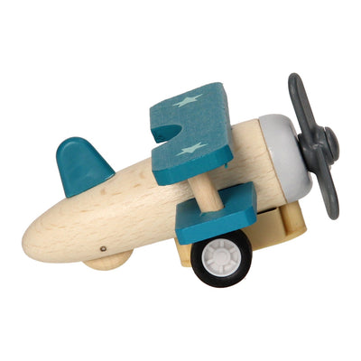 Avión de madera de dos pisos