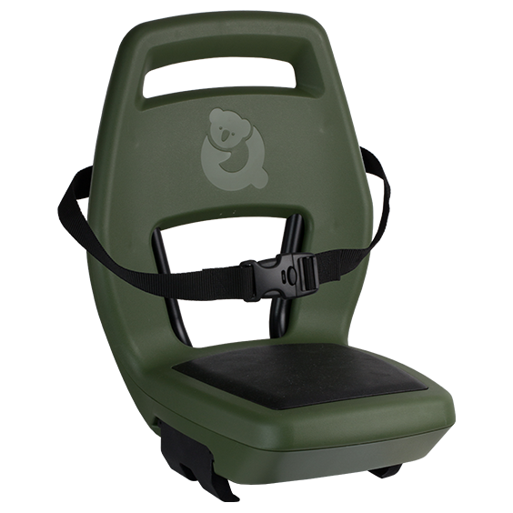 Qibbel Q343 Sedile posteriore 6+ junior con poggiapiedi e piastre di protezione verde