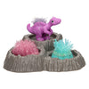 Cristales que cultivan dinosaurio