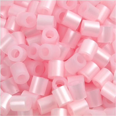 Perline termoadesive Nabbi, misura 5x5 mm, misura buco 2,5 mm, media, madreperla rosa (32259), 6000 pezzi 1 scatola