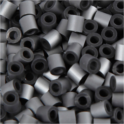 Perline termoadesive Nabbi, misura 5x5 mm, misura buco 2,5 mm, media, argento (32262), 6000 pezzi 1 scatola
