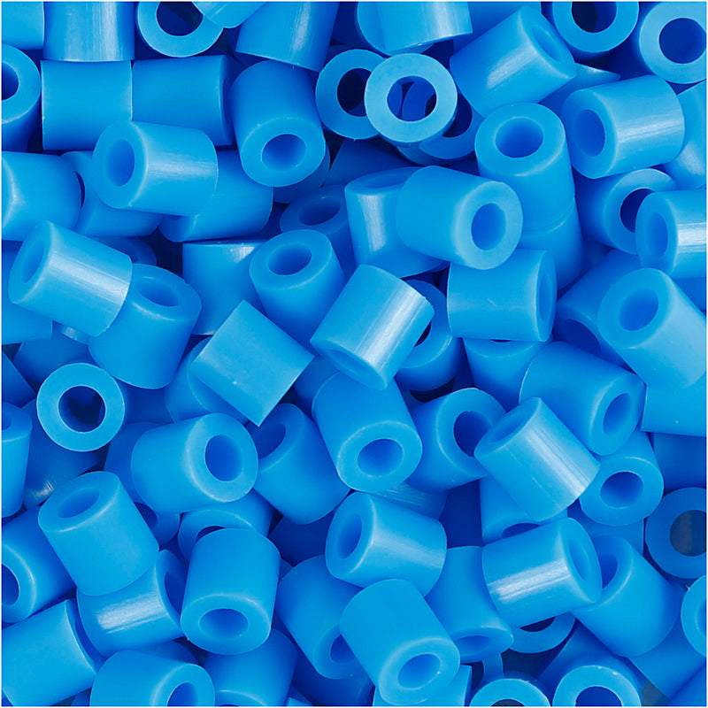 Perline termoadesive Nabbi, misura 5x5 mm, misura buco 2,5 mm, media, blu (32238), 6000 pezzi 1 scatola