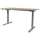 Escritorio bipedestador Schaveburg lectro basic 160x180 cerezo aluminio claro
