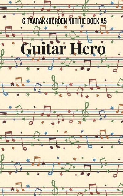 Gitaarakkoorden notitieboek a5 guitar hero