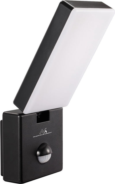 Maclean - LED outdoor lamp with PIR motion detector - 10w - 800lm - 4000k - ip65 - black - mce516 b