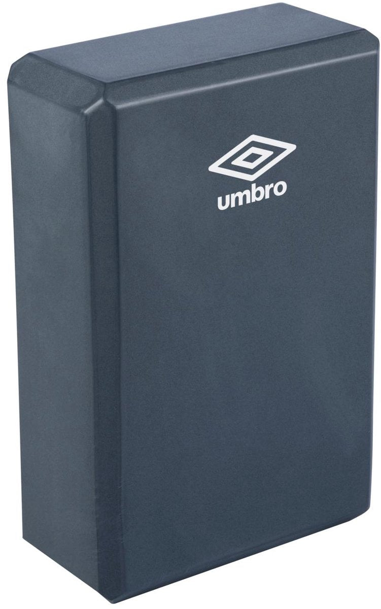 Bloque de yoga Umbro - 23 x 15 x 7,5 cm - ligero y duradero - bloque de pilates - ejercicios de estiramiento de equilibrio - soporte para yoga y estiramiento - gris oscuro