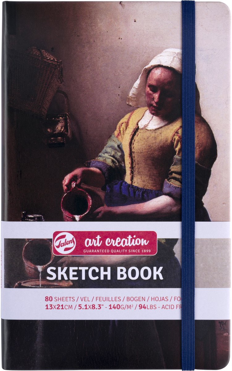 Cuaderno de bocetos de creación artística de Talens la lechera | 13 x 21 cm, 140 g, 80 hojas