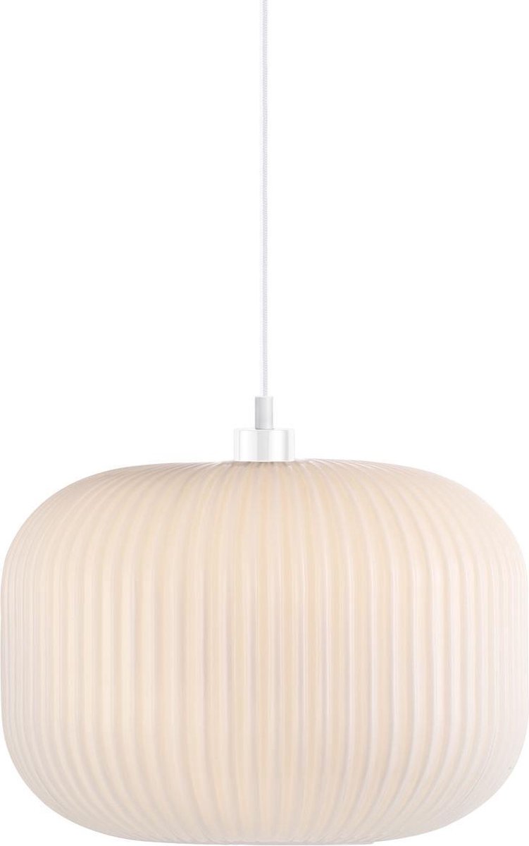 Nordlux milford 30 - Lámpara colgante - e27 - cristal opal blanco