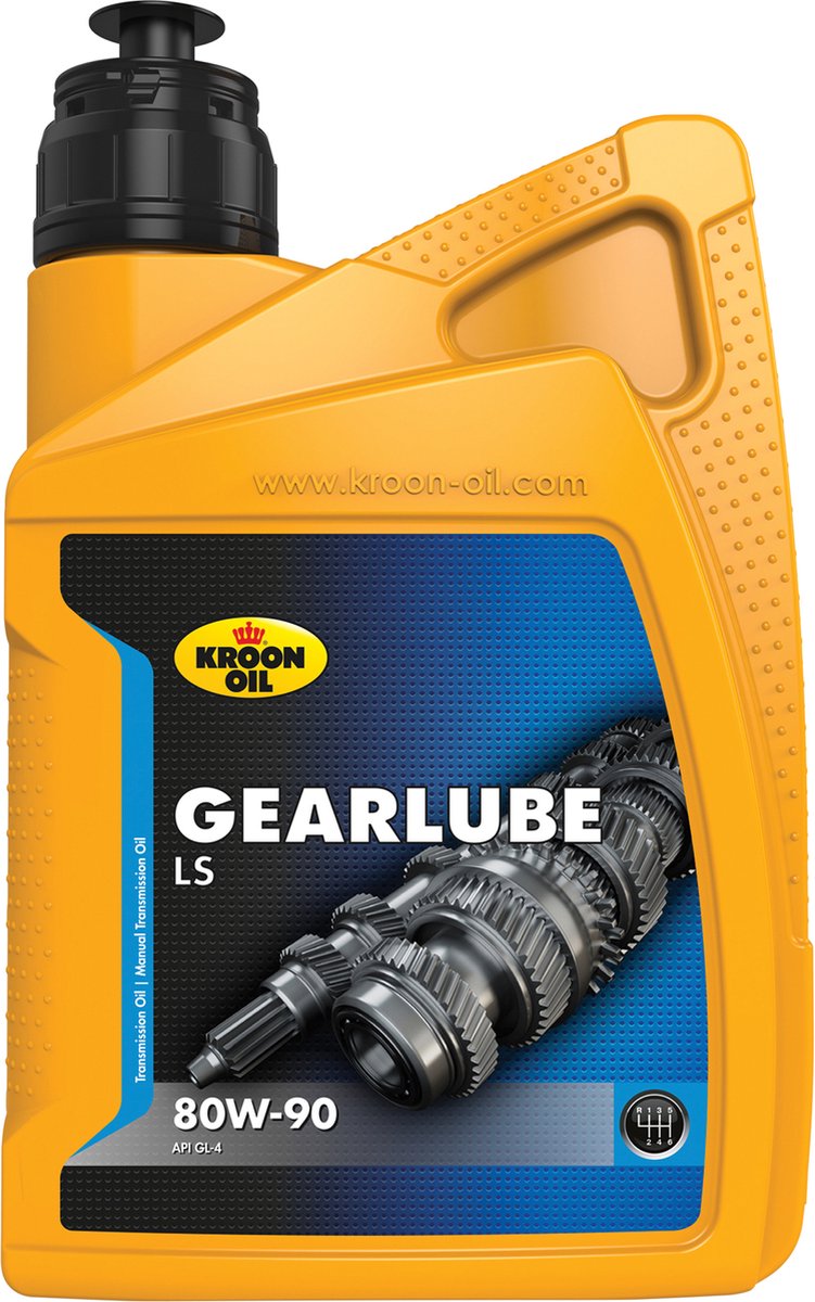 Kroon-oil gearlube ls - olio lubrificante minerale - api gl-5 limited slip - 1 litro - trasparente