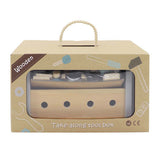 Caja de herramientas portátil de madera, 17 piezas. - afbeelding 2