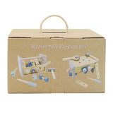 Caja de herramientas portátil de madera, 17 piezas. - afbeelding 4