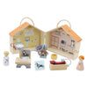 Set da gioco veterinario in legno, 13 pezzi.