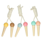 Lobbes houten ijsjes springtouw, 200cm - afbeelding 1