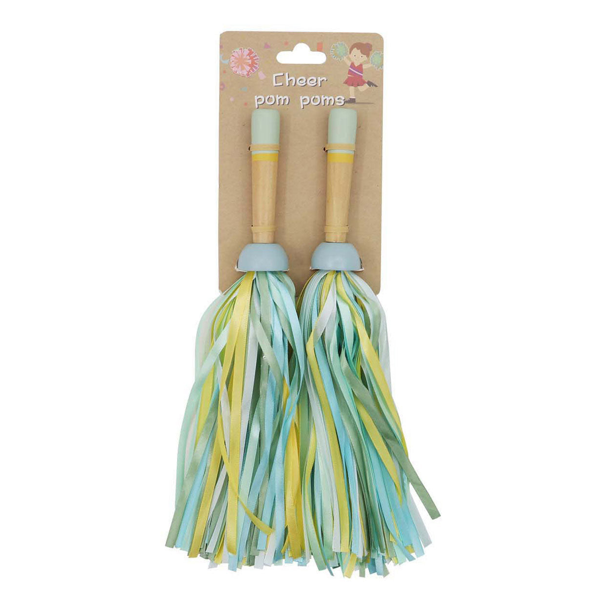 Houten pompons, 2st.