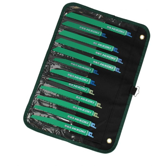 Surtido de hojas de sierra alternativa Hikoki en estuche de 12 piezas