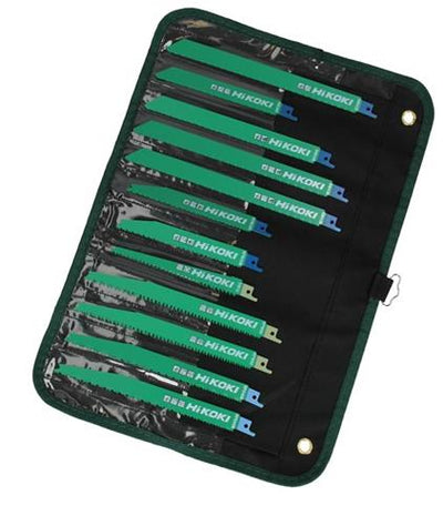 Hikoki reciprozaagblad assortiment in etui 12-delig