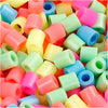 Perline termoadesive Nabbi, misura 5x5 mm, misura buco 2,5 mm, medie, colori pastello, 20000 div 1 secchiello