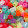 Perline termoadesive Nabbi, misura 5x5 mm, misura buco 2,5 mm, medie, colori glitter, 5000 div 1 secchiello