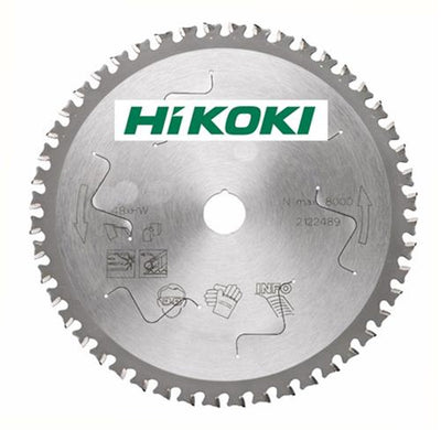 Hoja de sierra circular Hikoki 185x20 z48 -acero inoxidable.