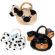 Toi-toys toi giocattoli cane di peluche in borsetta per cani