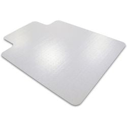 Alfombrilla para silla office depot redondeada con parte frontal transparente