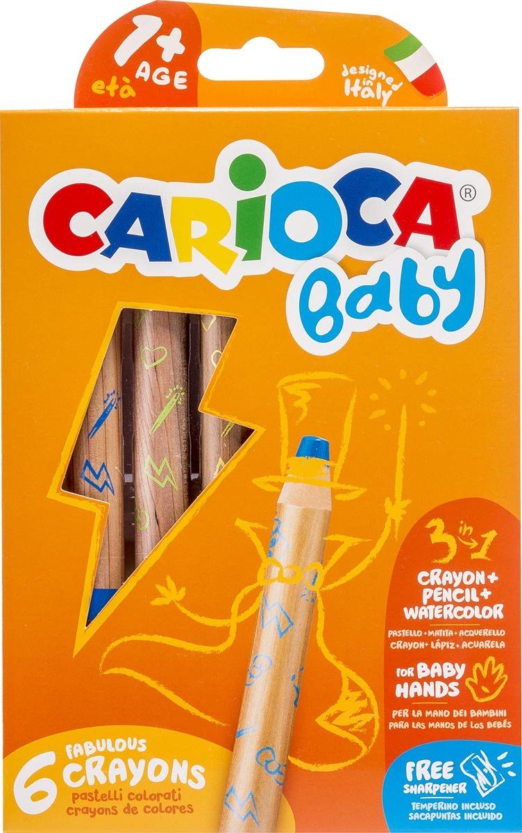 Carioca Baby 1+ 3in 1 cera jumbo color 6