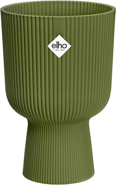 Elho vibes fold coupe 14 - bloempot voor binnen - 100% gerecycled plastic - ø 13.9 x h 21.0 cm - varengroen