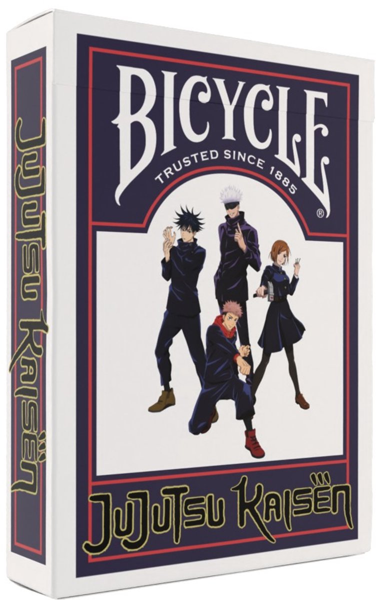 Bicycle jujutsu kaisen - naipes premium - poker - coleccionable - colección manga anime