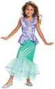 Travestimento Disney la sirenetta Ariel costume deluxe vestito bambini - bambini fino a 8 anni - verde viola