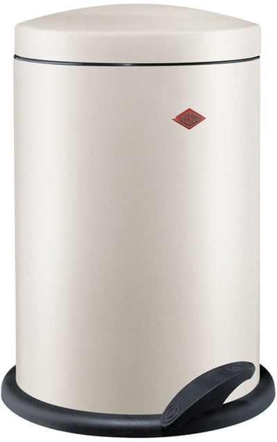 Wesco 116 (alpha) waste bin | pedal bin | 13 liters | metal - matt sand | rubbish bin - made in germany